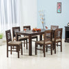 Jaipur Sheesham Wood 6 Seater Dining Table Set with 6 Chair for Dining Room - Dining Set - Furniselan - Grey-Finish