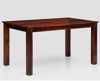 Jaipur Sheesham Wood 6 Seater Dining Table Set with 6 Chair for Dining Room - Dining Set - Furniselan - Maple-Finish