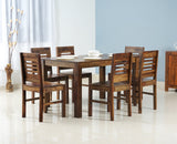Jaipur Sheesham Wood 6 Seater Dining Table Set with 6 Chair for Dining Room