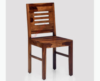 Jaipur Sheesham Wood Dining Chair Set of Two - Dining Chair - Furniselan - Teak-Finish