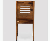 Jaipur Sheesham Wood Dining Chair Set of Two - Dining Chair - Furniselan - Teak-Finish