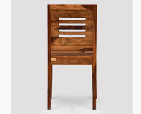 Jaipur Sheesham Wood Dining Chair Set of Two - Dining Chair - Furniselan - Rustic-Teak-Finish