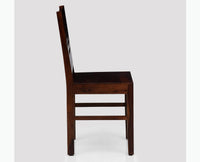 Jaipur Sheesham Wood Dining Chair Set of Two - Dining Chair - Furniselan - Rosewood-Fine-Finish