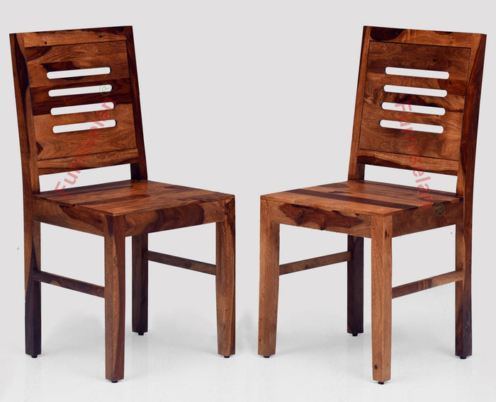 Jaipur Sheesham Wood Dining Chair Set of Two - Dining Chair - Furniselan