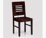 Jaipur Sheesham Wood Dining Chair Set of Two - Dining Chair - Furniselan - Rosewood-Fine-Finish