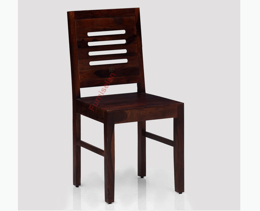 Jaipur Sheesham Wood Dining Chair Set of Two - Dining Chair - Furniselan - Rosewood-Fine-Finish