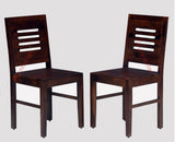 Jaipur Sheesham Wood Dining Chair Set of Two - Dining Chair - Furniselan - Rosewood-Fine-Finish