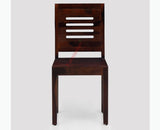 Jaipur Sheesham Wood Dining Chair Set of Two - Dining Chair - Furniselan - Rosewood-Fine-Finish