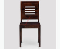 Jaipur Sheesham Wood Dining Chair Set of Two - Dining Chair - Furniselan - Rosewood-Fine-Finish
