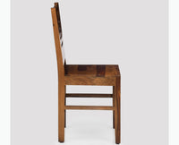 Jaipur Sheesham Wood Dining Chair Set of Two - Dining Chair - Furniselan - Teak-Finish