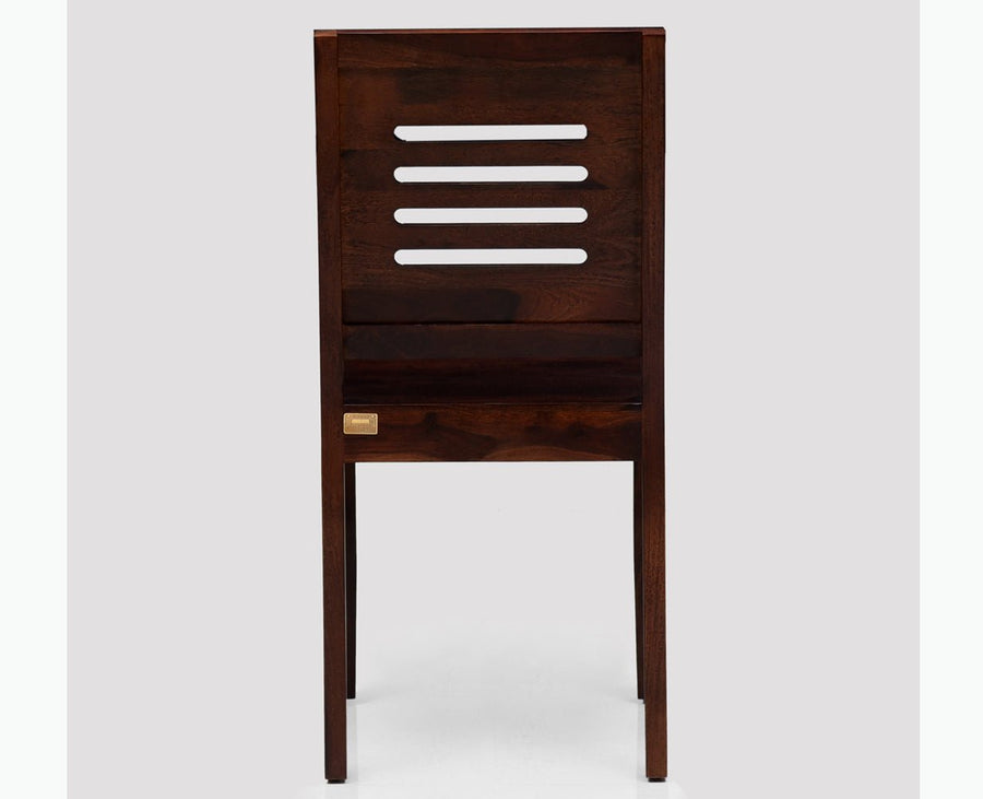 Jaipur Sheesham Wood Dining Chair Set of Two - Dining Chair - Furniselan - Rosewood-Fine-Finish