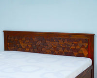 Jodhpur Solid Wood King Size Bed with Box Storage - Furniselan-Maple-Finish