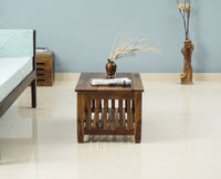 Kochi Solid Wood Coffee Table with shelves - Coffee Table - Furniselan - Teak-Finish
