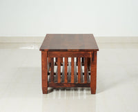 Kochi Solid Wood Coffee Table with shelves - Coffee Table - Furniselan - Maple-Finish