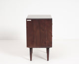 Kolkata Solid Wood Bedside table with Two Drawer - Bedside Table - Furniselan - Grey-Finish