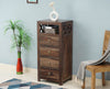 Krishna Solid Wood Tall 4 Drawer Chest Of Drawer - Chest of Drawer - FurniselanFurniselan