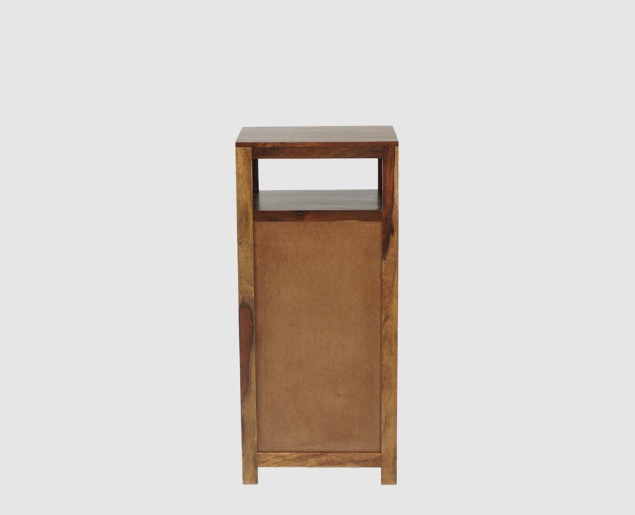 Krishna Solid Wood Tall 4 Drawer Chest Of Drawer - Chest of Drawer - Furniselan - Teak-Finish