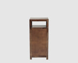 Krishna Solid Wood Tall 4 Drawer Chest Of Drawer - Chest of Drawer - Furniselan - Grey-Finish