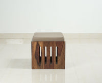 La Paz Sheesham Wood Coffee Table Set with Four Stools - Stools - Furniselan - Teak-Finish