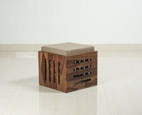 La Paz Sheesham Wood Coffee Table Set with Four Stools - Stools - Furniselan - Teak-Finish