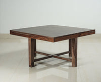 La Paz Sheesham Wood Coffee Table Set with Four Stools - Stools - Furniselan - Grey-Finish