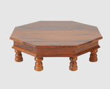Laxmi Wooden Pooja Chowki - Furniselan - Maple-Finish