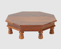 Laxmi Wooden Pooja Chowki - Furniselan - Maple-Finish