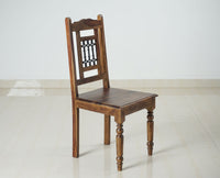 Madrid Sheesham Wood 6 Seater Dining Table Set with 6 Chair for Dining Room - Dining Set - Furniselan - Teak-Finish