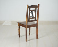 Madrid Sheesham Wood 6 Seater Dining Table Set with 6 Chair for Dining Room - Dining Set - Furniselan - Teak-Finish