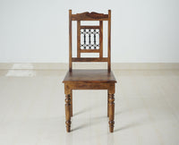 Madrid Sheesham Wood 6 Seater Dining Table Set with 6 Chair for Dining Room - Dining Set - Furniselan - Teak-Finish