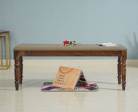 Madurai Sheesham Wood 3 Seater Dining Bench for Living Room - Bench - Furniselan - Teak-Finish