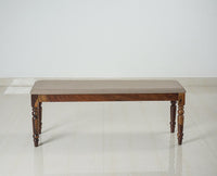 Madurai Sheesham Wood 3 Seater Dining Bench for Living Room - Bench - Furniselan - Teak-Finish