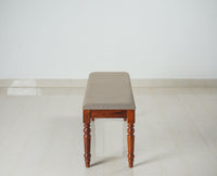 Madurai Sheesham Wood 3 Seater Dining Bench for Living Room - Bench - Furniselan - Maple-Finish