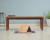 Madurai Sheesham Wood 3 Seater Dining Bench for Living Room - Bench - Furniselan - Maple-Finish