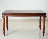 Madurai Sheesham Wood 6 Seater Dining Table Set with 6 Chair for Dining Room - Dining Set - Furniselan - Maple-Finish