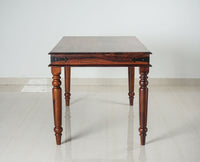 Madurai Sheesham Wood 6 Seater Dining Table Set with 6 Chair for Dining Room - Dining Set - Furniselan - Maple-Finish