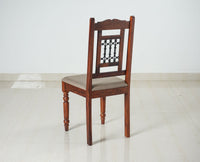 Madurai Sheesham Wood 6 Seater Dining Table Set with 6 Chair for Dining Room - Dining Set - Furniselan - Maple-Finish