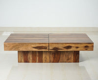 Malang Sheesham Wood Coffee Table - Coffee Table - Furniselan - Rustic-Teak-Finish