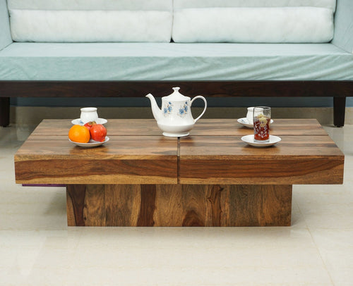 Malang Sheesham Wood Coffee Table - Coffee Table - Furniselan