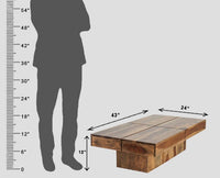 Malang Sheesham Wood Coffee Table - Coffee Table - Furniselan - Rustic-Teak-Finish