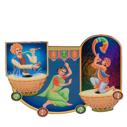 MDF handpainted 4 Hook key holder by Crfat Tree - Furniselan