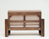 Moscow Sheesham Wood 2 Seater Sofa - Two Seater Sofa - Furniselan-Grey-Finish
