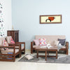 Moscow Sheesham Wood 5 Seater Sofa With Coffee Table-3+1+1+Table - sofa - Furniselan - Grey-Finish