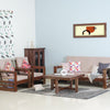 Moscow Sheesham Wood 5 Seater Sofa With Coffee Table-3+1+1+Table - sofa - Furniselan - Grey-Finish