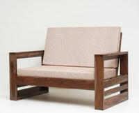 Moscow Sheesham Wood 5 Seater Sofa With Coffee Table-3+2+Table - sofa - Furniselan - Grey-Finish