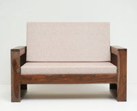 Moscow Sheesham Wood 5 Seater Sofa With Coffee Table-3+2+Table - sofa - Furniselan - Grey-Finish