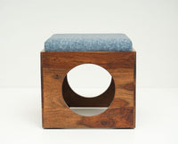 Nagpur Coffee Table with 4 Stools - Coffee Table - Furniselan - Teak-Finish