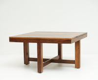 Nagpur Coffee Table with 4 Stools - Coffee Table - Furniselan - Teak-Finish