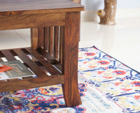 Nagpur Wooden Coffee Table - Coffee Table - Furniselan - Teak-Finish