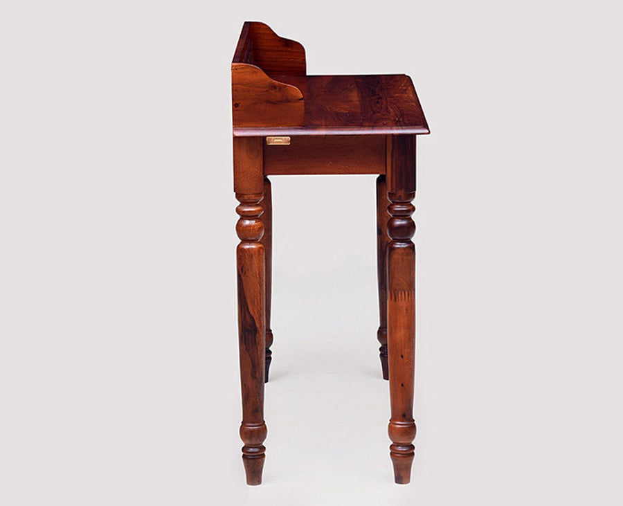 Nashik Solid Wood Study Table with One Drawer Furniselan - Maple-Finish